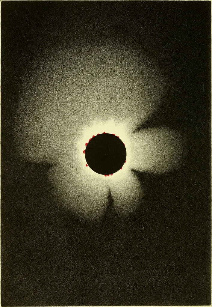 An illustration from Spectrum analysis in its application to terrestrial substances, and the physical constitution of the heavenly bodies / familiarly explained by H. Schellen ; translated from the second enlarged and revised German edition by Jane and Caroline Lassell ; edited with notes by William Huggins ; with numerous woodcuts and coloured plates, and Ångström's and Kirchhoff's maps., 1872, leaf 416