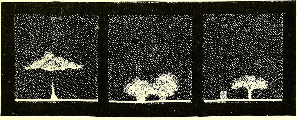 An illustration from Spectrum analysis in its application to terrestrial substances, and the physical constitution of the heavenly bodies / familiarly explained by H. Schellen ; translated from the second enlarged and revised German edition by Jane and Caroline Lassell ; edited with notes by William Huggins ; with numerous woodcuts and coloured plates, and Ångström's and Kirchhoff's maps., 1872, leaf 493