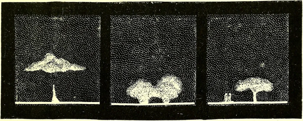 An illustration from Spectrum analysis in its application to terrestrial substances, and the physical constitution of the heavenly bodies / familiarly explained by H. Schellen ; translated from the second enlarged and revised German edition by Jane and Caroline Lassell ; edited with notes by William Huggins ; with numerous woodcuts and coloured plates, and Ångström's and Kirchhoff's maps., 1872, leaf 493