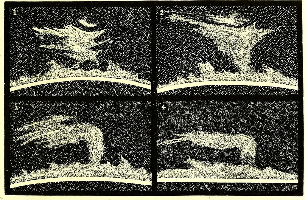 An illustration from Spectrum analysis in its application to terrestrial substances, and the physical constitution of the heavenly bodies / familiarly explained by H. Schellen ; translated from the second enlarged and revised German edition by Jane and Caroline Lassell ; edited with notes by William Huggins ; with numerous woodcuts and coloured plates, and Ångström's and Kirchhoff's maps., 1872, leaf 503