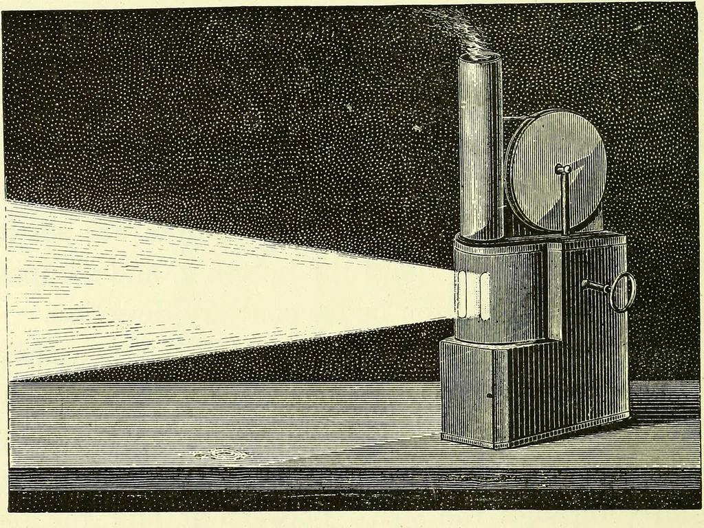 An illustration from Spectrum analysis in its application to terrestrial substances, and the physical constitution of the heavenly bodies / familiarly explained by H. Schellen ; translated from the second enlarged and revised German edition by Jane and Caroline Lassell ; edited with notes by William Huggins ; with numerous woodcuts and coloured plates, and Ångström's and Kirchhoff's maps., 1872, leaf 52