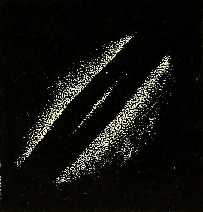 An illustration from Spectrum analysis in its application to terrestrial substances, and the physical constitution of the heavenly bodies / familiarly explained by H. Schellen ; translated from the second enlarged and revised German edition by Jane and Caroline Lassell ; edited with notes by William Huggins ; with numerous woodcuts and coloured plates, and Ångström's and Kirchhoff's maps., 1872, leaf 607