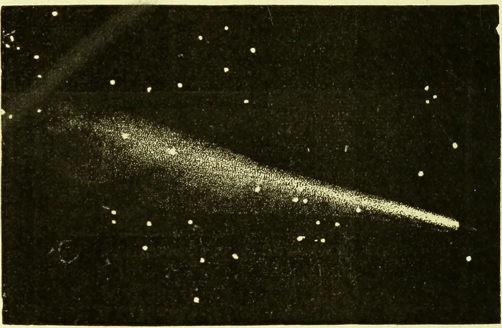 An illustration from Spectrum analysis in its application to terrestrial substances, and the physical constitution of the heavenly bodies / familiarly explained by H. Schellen ; translated from the second enlarged and revised German edition by Jane and Caroline Lassell ; edited with notes by William Huggins ; with numerous woodcuts and coloured plates, and Ångström's and Kirchhoff's maps., 1872, leaf 624