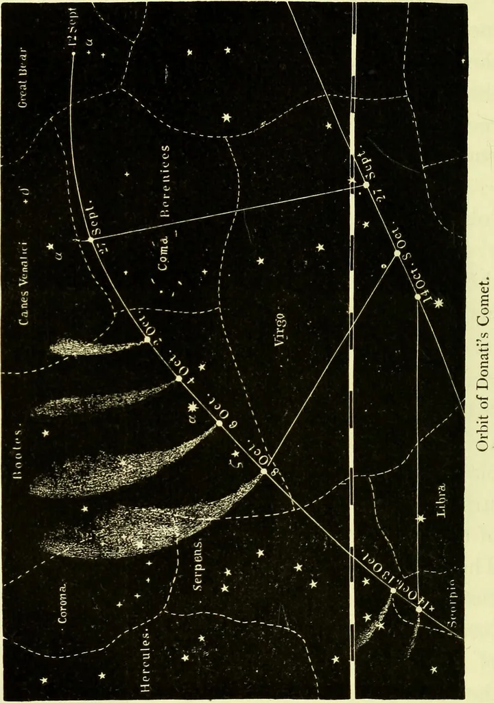An illustration from Spectrum analysis in its application to terrestrial substances, and the physical constitution of the heavenly bodies / familiarly explained by H. Schellen ; translated from the second enlarged and revised German edition by Jane and Caroline Lassell ; edited with notes by William Huggins ; with numerous woodcuts and coloured plates, and Ångström's and Kirchhoff's maps., 1872, leaf 626