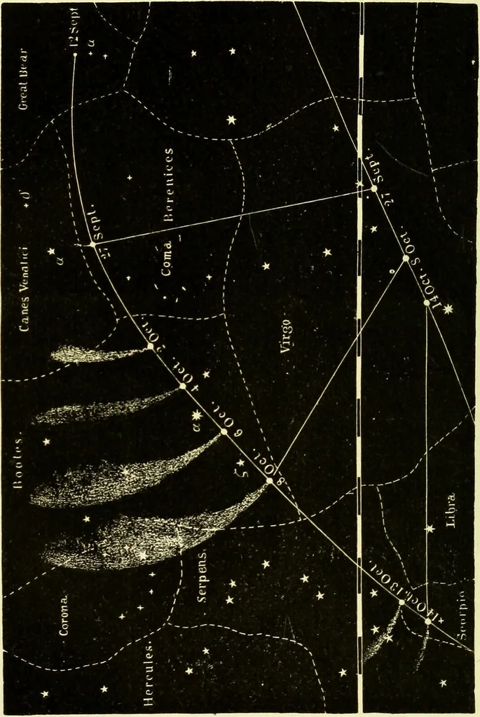 An illustration from Spectrum analysis in its application to terrestrial substances, and the physical constitution of the heavenly bodies / familiarly explained by H. Schellen ; translated from the second enlarged and revised German edition by Jane and Caroline Lassell ; edited with notes by William Huggins ; with numerous woodcuts and coloured plates, and Ångström's and Kirchhoff's maps., 1872, leaf 626