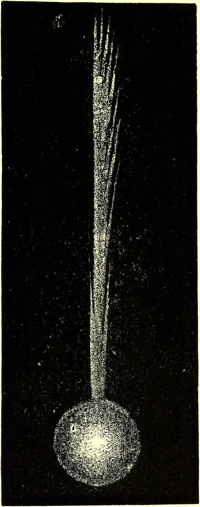 An illustration from Spectrum analysis in its application to terrestrial substances, and the physical constitution of the heavenly bodies / familiarly explained by H. Schellen ; translated from the second enlarged and revised German edition by Jane and Caroline Lassell ; edited with notes by William Huggins ; with numerous woodcuts and coloured plates, and Ångström's and Kirchhoff's maps., 1872, leaf 635