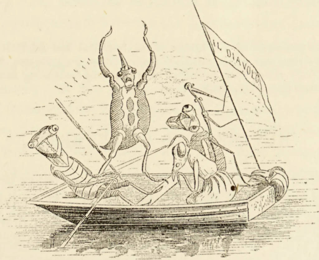 An illustration from Episodes of insect life / by Acheta Domestica, [pseud.] ;edited and revised by J.G. Wood., 1879, leaf 139