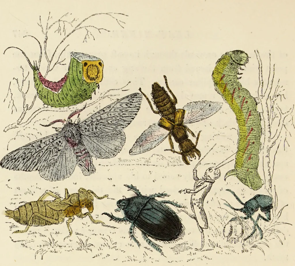 An illustration from Episodes of insect life / by Acheta Domestica, [pseud.] ;edited and revised by J.G. Wood., 1879, leaf 268