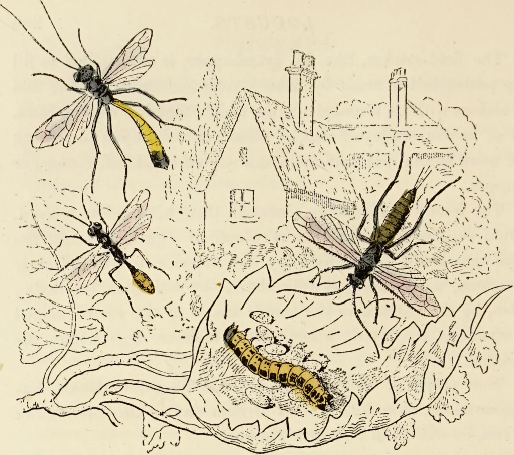 An illustration from Episodes of insect life / by Acheta Domestica, [pseud.] ;edited and revised by J.G. Wood., 1879, leaf 310