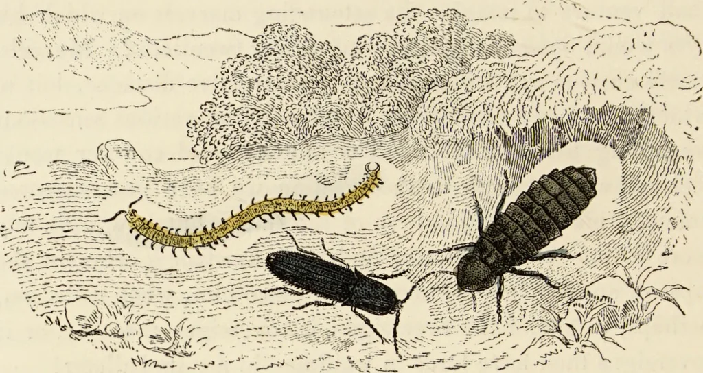 An illustration from Episodes of insect life / by Acheta Domestica, [pseud.] ;edited and revised by J.G. Wood., 1879, leaf 358