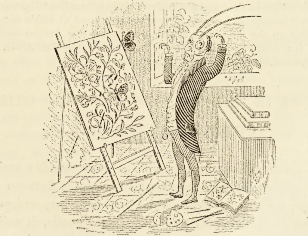 An illustration from Episodes of insect life / by Acheta Domestica, [pseud.] ;edited and revised by J.G. Wood., 1879, leaf 405