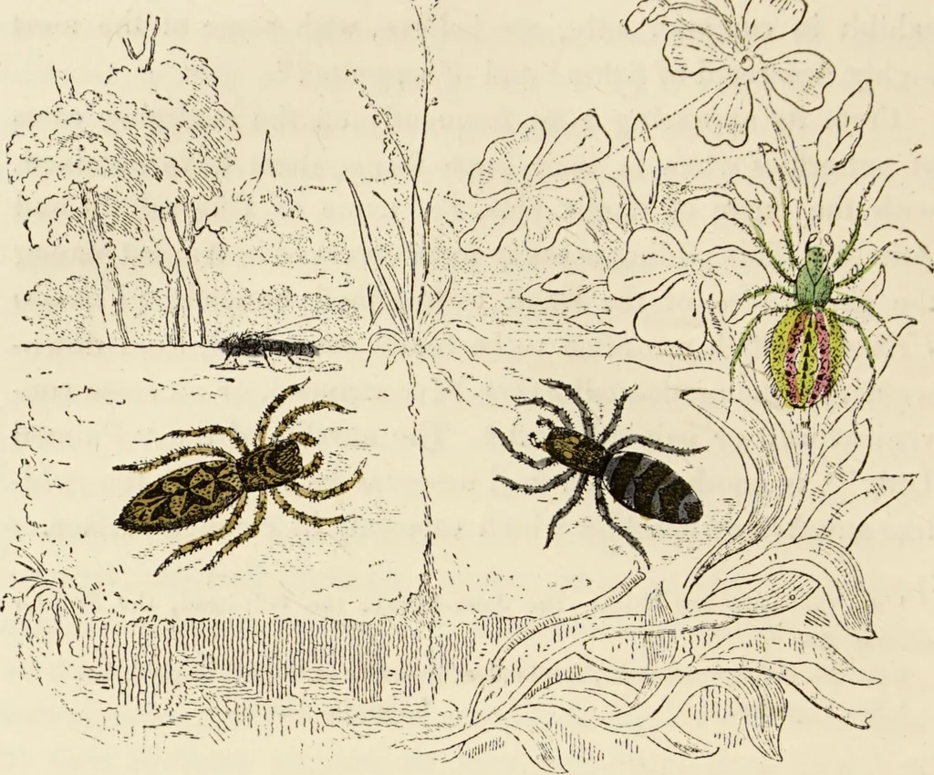 An illustration from Episodes of insect life / by Acheta Domestica, [pseud.] ;edited and revised by J.G. Wood., 1879, leaf 406