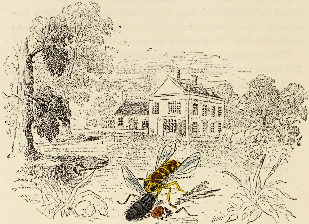 An illustration from Episodes of insect life / by Acheta Domestica, [pseud.] ;edited and revised by J.G. Wood., 1879, leaf 424