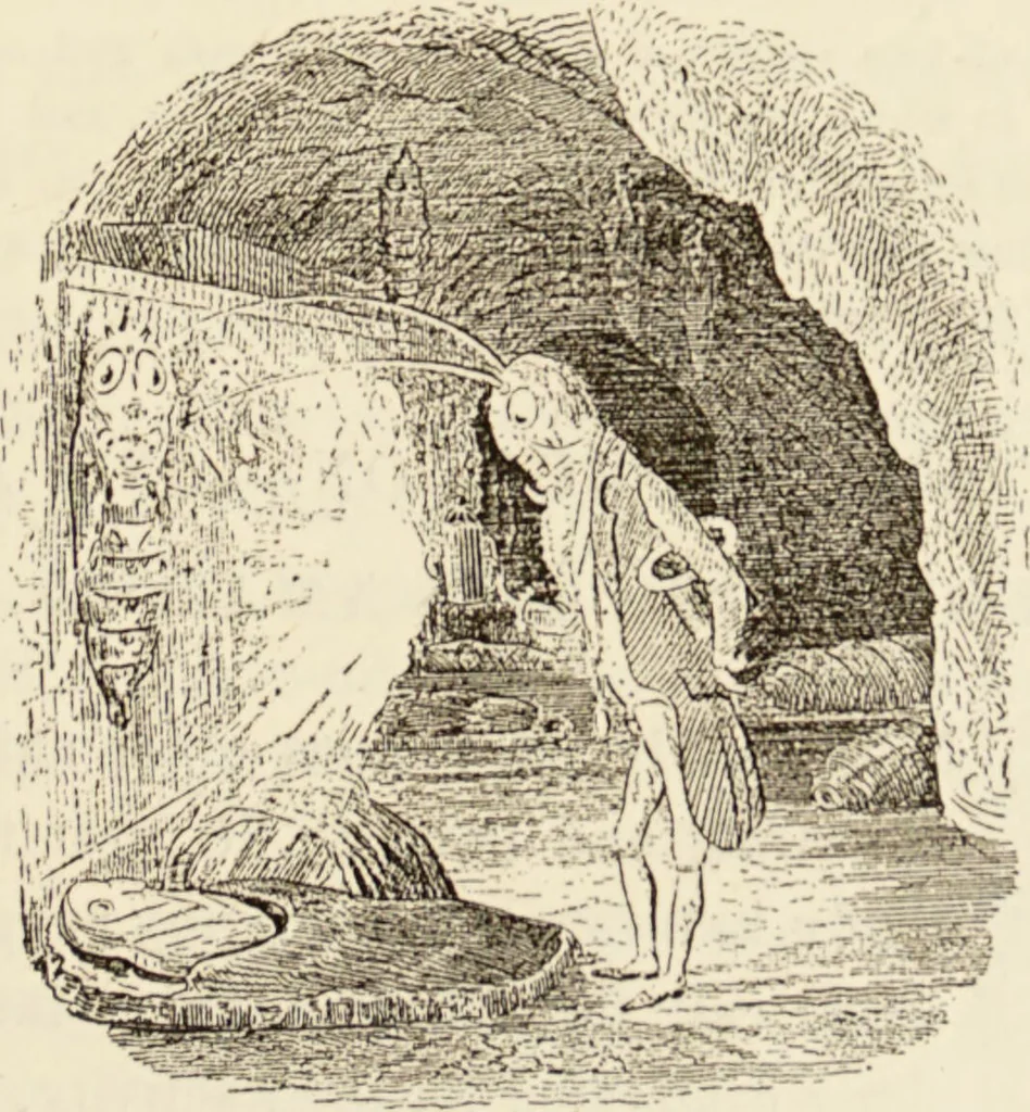An illustration from Episodes of insect life / by Acheta Domestica, [pseud.] ;edited and revised by J.G. Wood., 1879, leaf 63