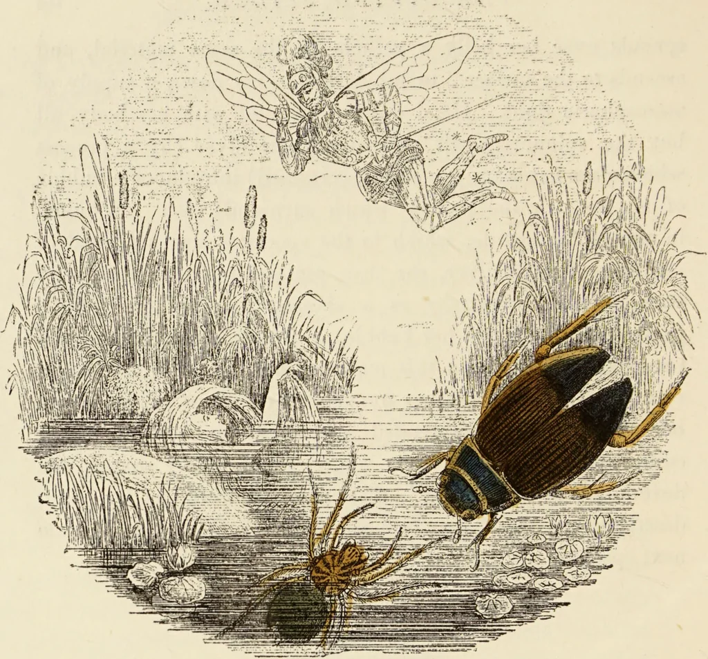 An illustration from Episodes of insect life / by Acheta Domestica, [pseud.] ;edited and revised by J.G. Wood., 1879, leaf 76