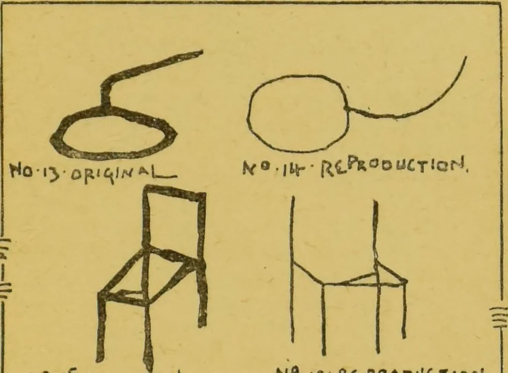 An illustration from How to thought-read : a manual of instruction in the strange and mystic in daily life, psychic phenomena, including hypnotic, mesmeric and psychic states, mind and muscle reading, thought transference, psychometry, clairvoyance, and phenomenal spiritualism / by James Coates., 1893, leaf 97