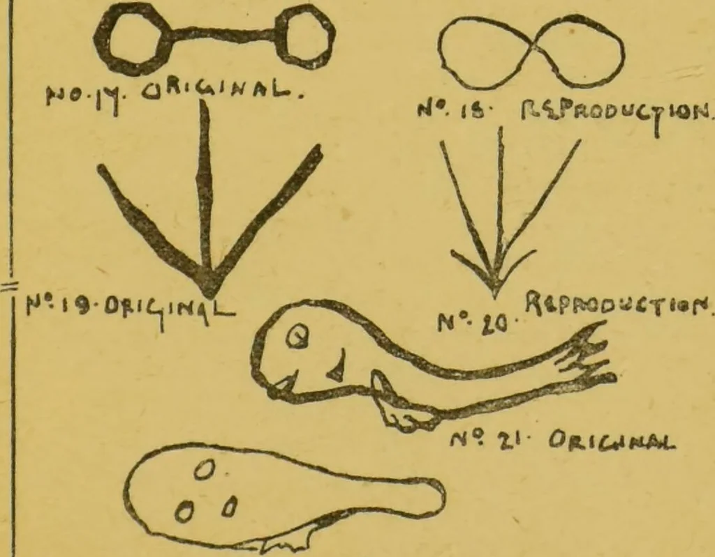 An illustration from How to thought-read : a manual of instruction in the strange and mystic in daily life, psychic phenomena, including hypnotic, mesmeric and psychic states, mind and muscle reading, thought transference, psychometry, clairvoyance, and phenomenal spiritualism / by James Coates., 1893, leaf 97