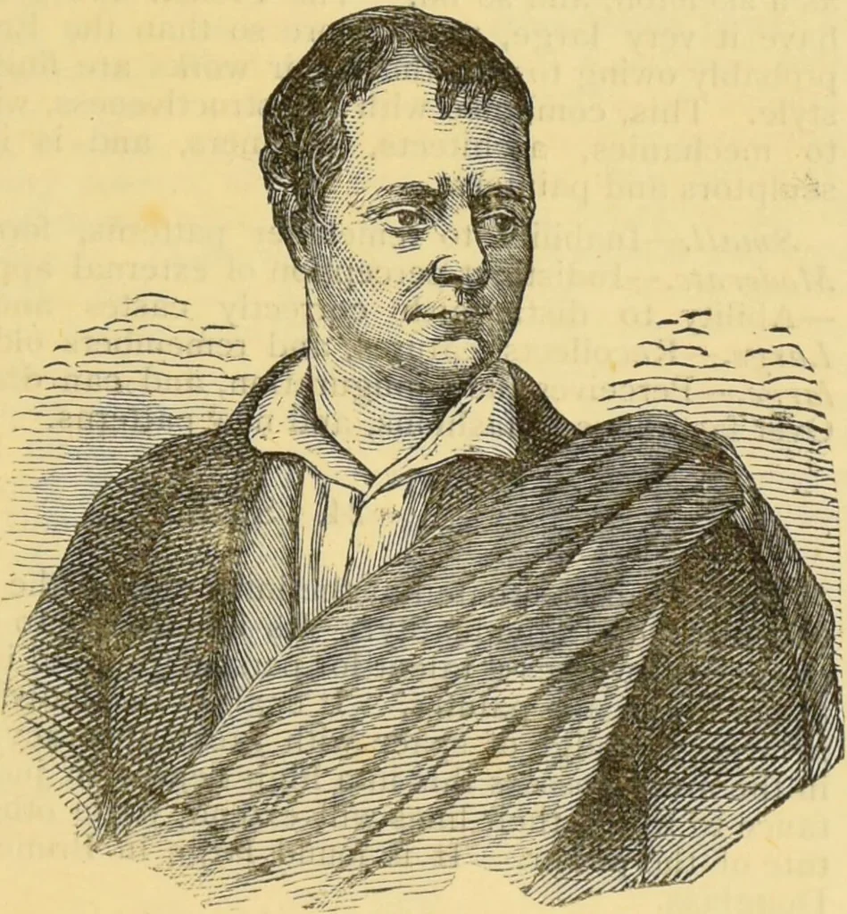 An illustration from The people's handbook of phrenology : comprising a short account of its history and principles with plain directions for readily attaining a knowledge of the science., 1890, leaf 43
