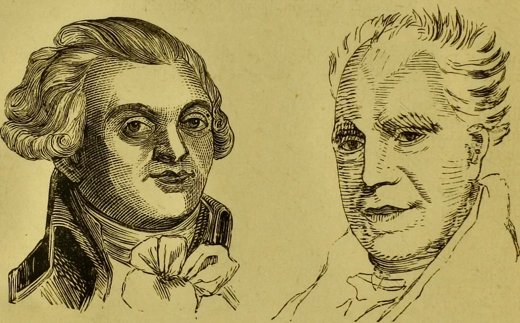 An illustration from Orthodox phrenology / by A.L. Vago., 1871, leaf 42