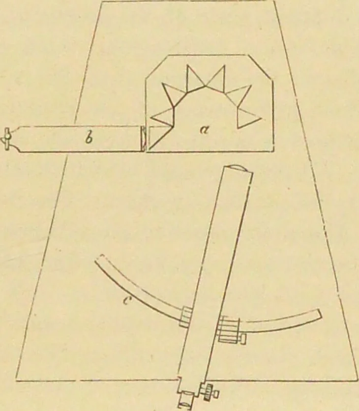 An illustration from Spectrum analysis : six lectures, delivered in 1868, before the Society of Apothecaries of London / by Henry E. Roscoe ; with appendices, coloured plates, and illustrations., 1869, leaf 185