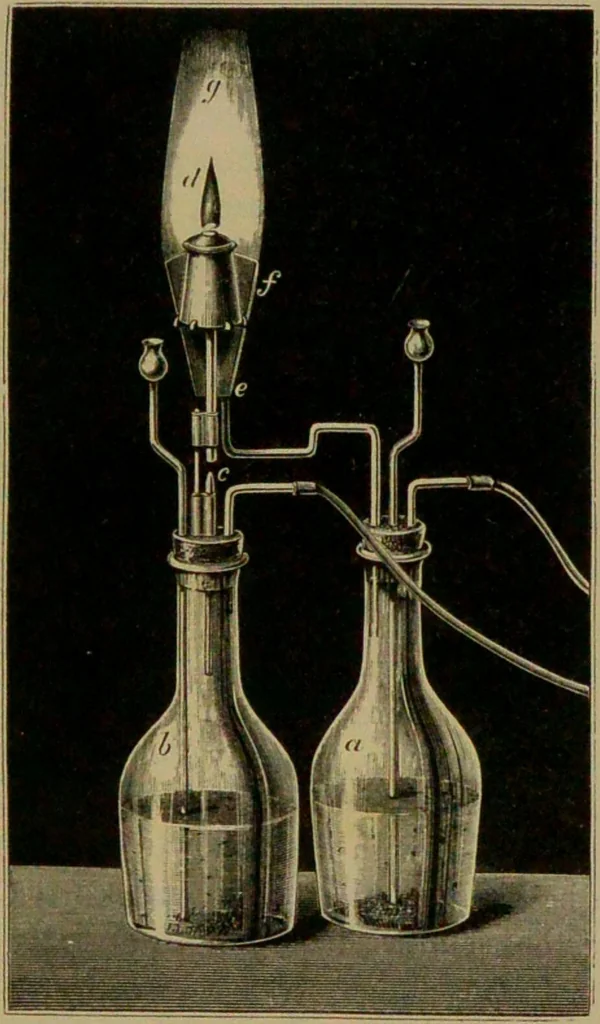 An illustration from Spectrum analysis : six lectures, delivered in 1868, before the Society of Apothecaries of London / by Henry E. Roscoe ; with appendices, coloured plates, and illustrations., 1869, leaf 229
