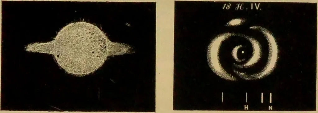 An illustration from Spectrum analysis : six lectures, delivered in 1868, before the Society of Apothecaries of London / by Henry E. Roscoe ; with appendices, coloured plates, and illustrations., 1869, leaf 286