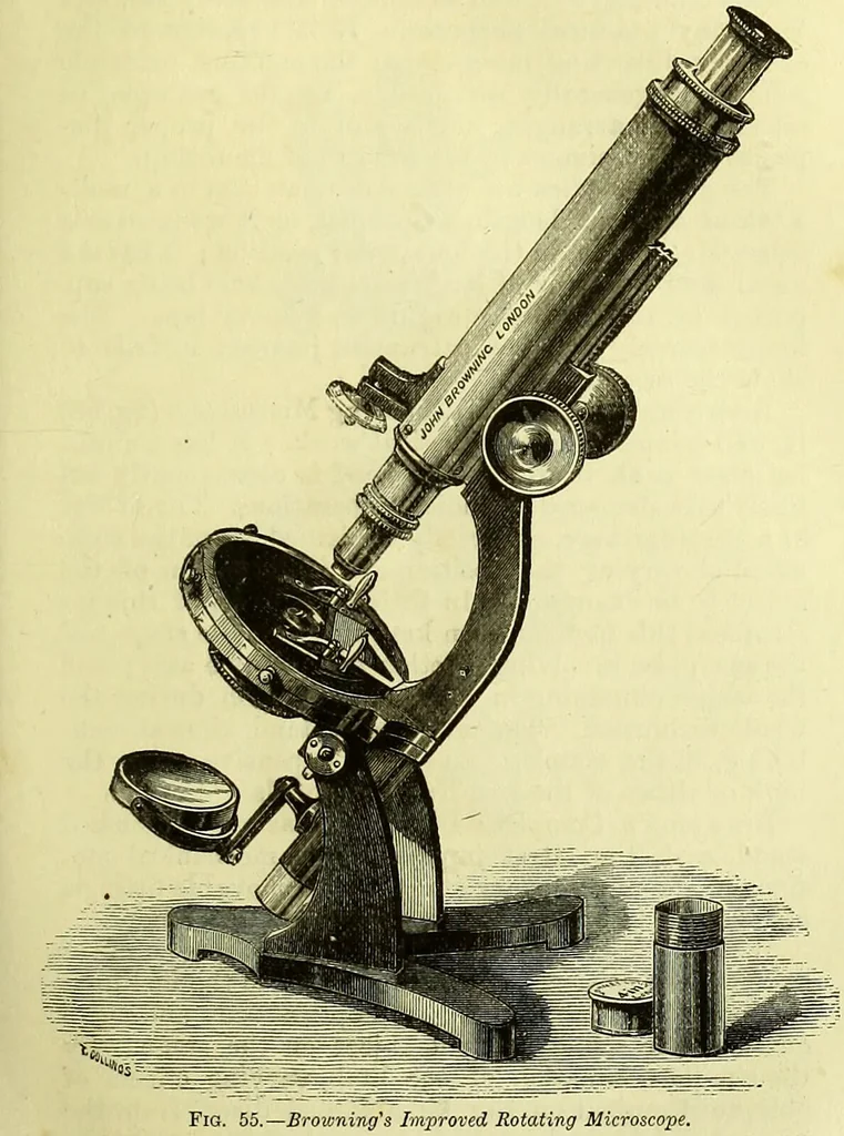 An illustration from The microscope : its history, construction, and application, being a familiar introduction to the use of the instrument, and the study of microscopical science / by Jabez Hogg ; with upwards of five hundred engravings, and coloured illustrations by Tuffen West., 1883, leaf 125