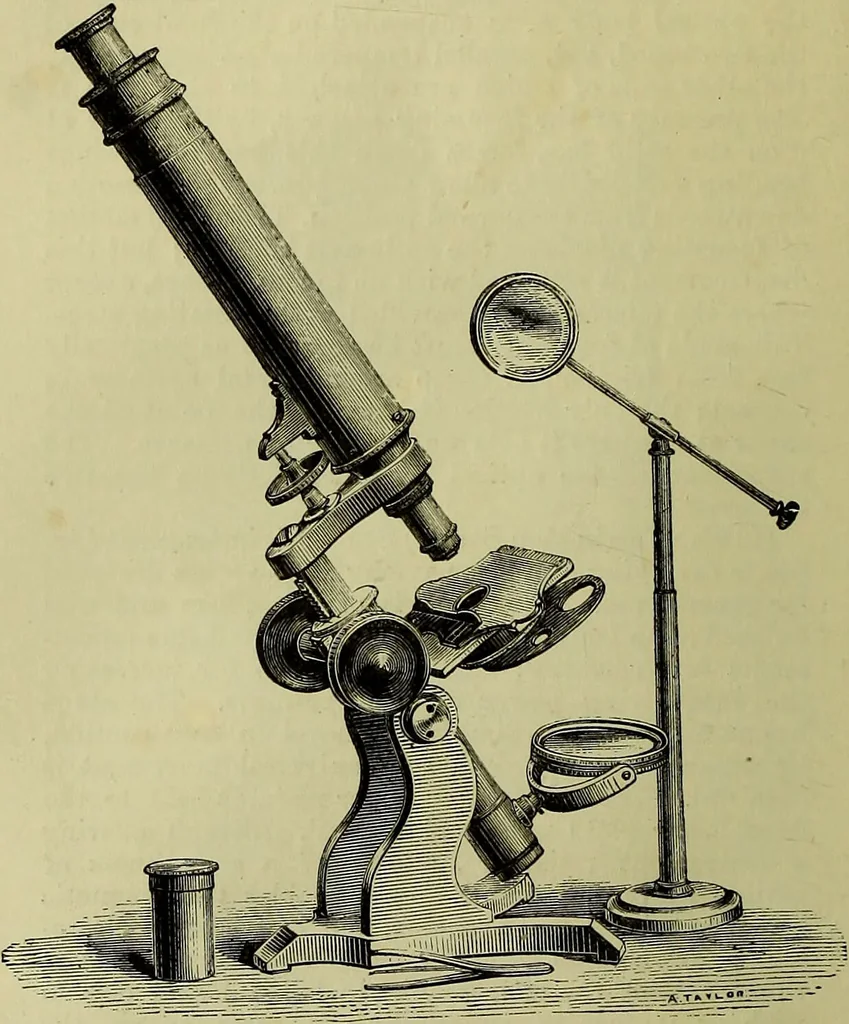 An illustration from The microscope : its history, construction, and application, being a familiar introduction to the use of the instrument, and the study of microscopical science / by Jabez Hogg ; with upwards of five hundred engravings, and coloured illustrations by Tuffen West., 1883, leaf 138