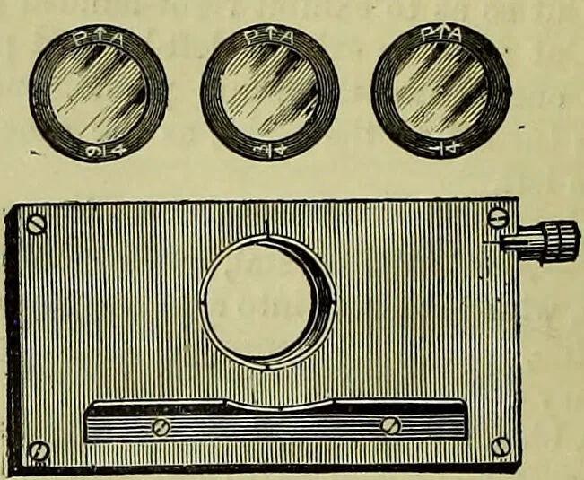 An illustration from The microscope : its history, construction, and application, being a familiar introduction to the use of the instrument, and the study of microscopical science / by Jabez Hogg ; with upwards of five hundred engravings, and coloured illustrations by Tuffen West., 1883, leaf 174