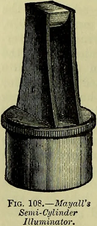 An illustration from The microscope : its history, construction, and application, being a familiar introduction to the use of the instrument, and the study of microscopical science / by Jabez Hogg ; with upwards of five hundred engravings, and coloured illustrations by Tuffen West., 1883, leaf 202