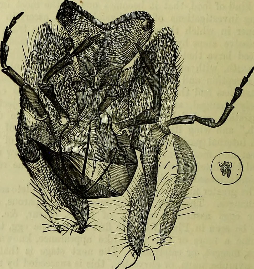 An illustration from The microscope : its history, construction, and application, being a familiar introduction to the use of the instrument, and the study of microscopical science / by Jabez Hogg ; with upwards of five hundred engravings, and coloured illustrations by Tuffen West., 1883, leaf 622