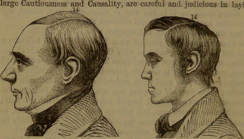 An illustration from New illustrated self-instructor in phrenology and physiology : with over one hundred engravings, together with the chart and character of ... as marked by ... / by O.S. and L.N. Fowler., 1852, leaf 118