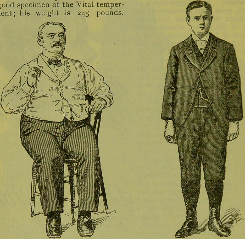 An illustration from How to study strangers by temperament, face and head : A sequel to "Heads and faces" / by Nelson Sizer., 1895, leaf 82