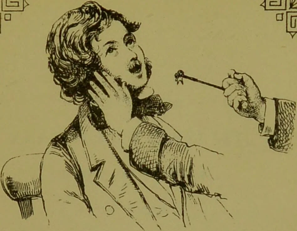 An illustration from The illustrated practical mesmerist : curative and scientific / by William Davey., 1889, leaf 37