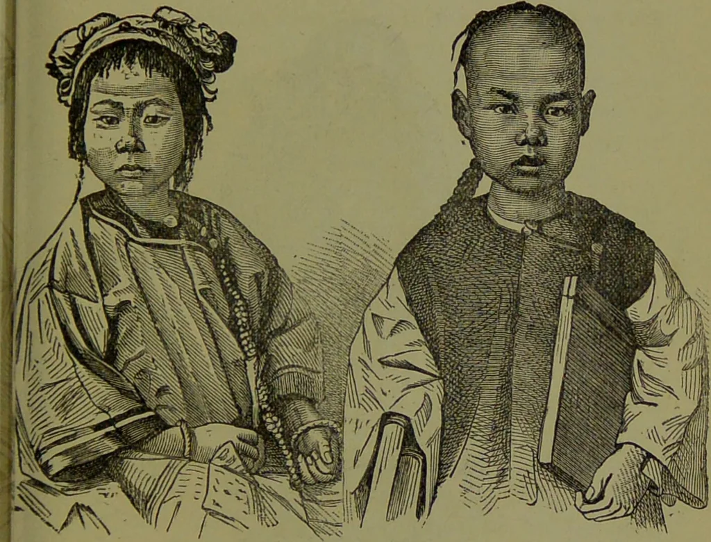 An illustration from Faces we meet, and, how to read them / by R.B.D. Wells., 1880, leaf 185