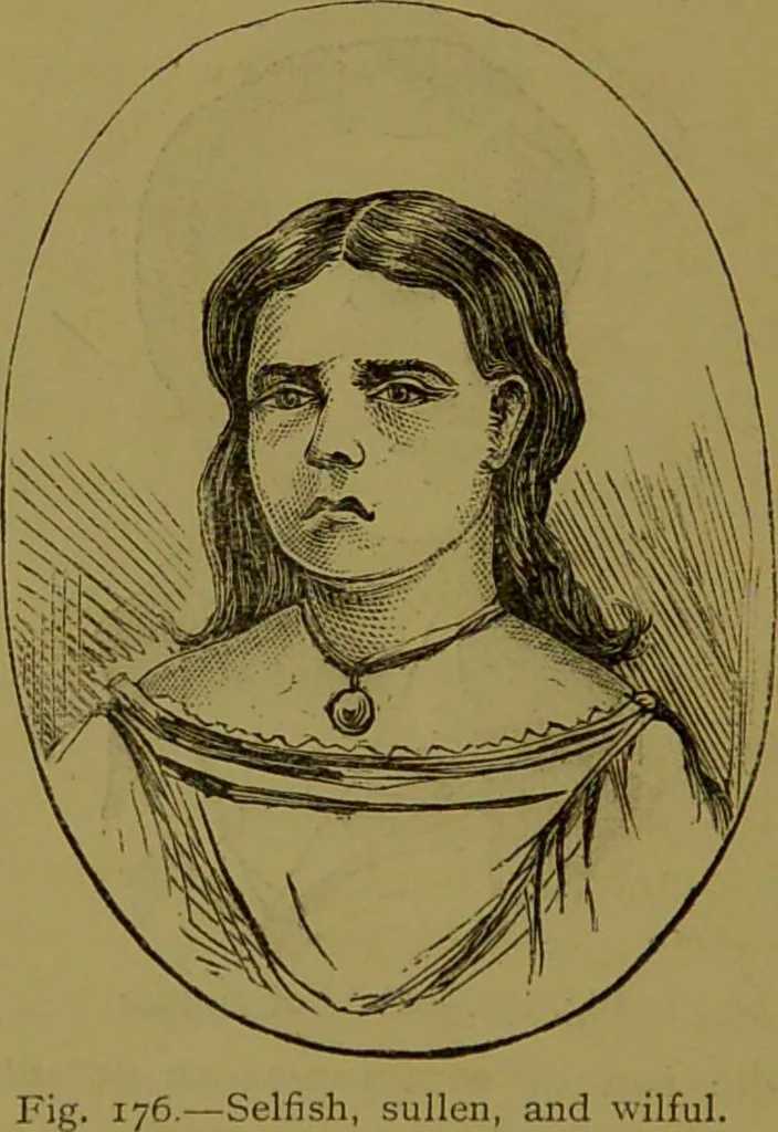 An illustration from Faces we meet, and, how to read them / by R.B.D. Wells., 1880, leaf 240