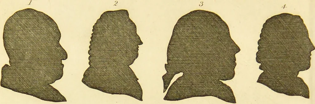 An illustration from Essays on physiognomy : designed to promote the knowledge and the love of mankind / written in the German language by John Caspar Lavater ; and translated into English by Thomas Holcroft ; to which are added one hundred physiognomonical rules, a posthumous work by Mr. Lavater and Memoirs of the life of the author., 1855, leaf 380