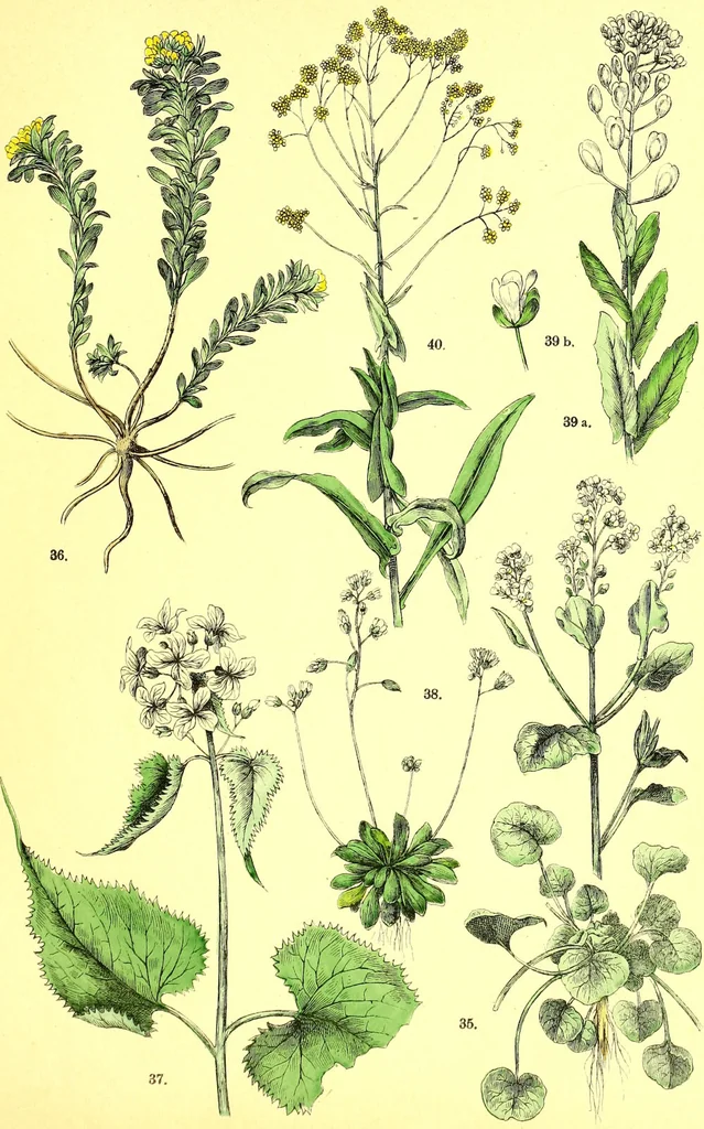 An illustration from Flore pittoresque de la France : anatomie, physiologie, classification, description des plantes indigènes et cultivées au point de vue de l'agriculture, de l'horticulture et de la sylviculture / publiée sous la direction de J. Rothschild., 1885, leaf 137