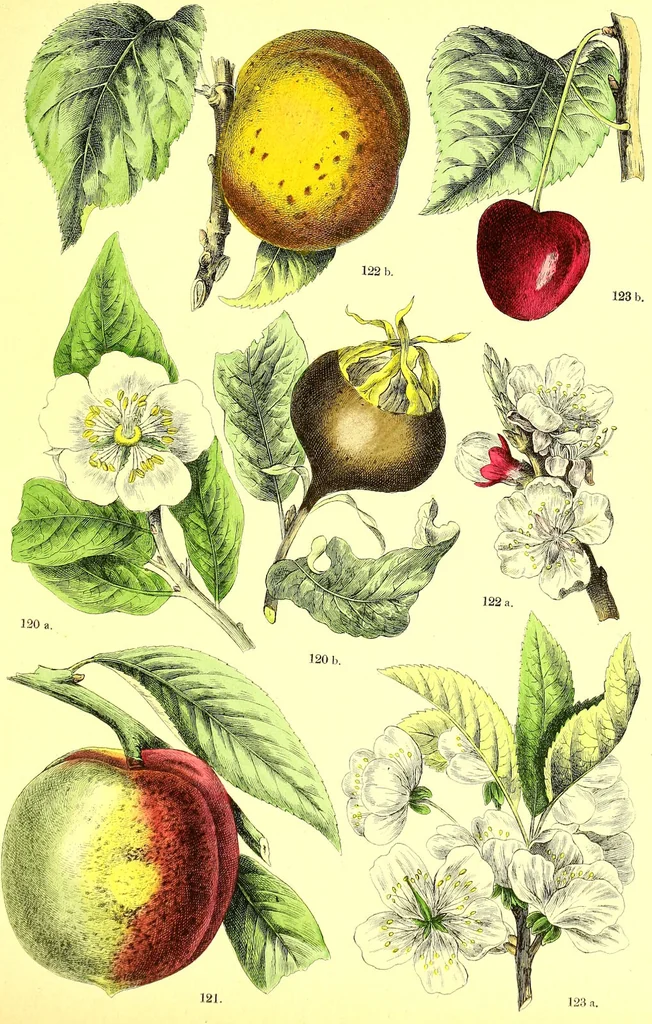 An illustration from Flore pittoresque de la France : anatomie, physiologie, classification, description des plantes indigènes et cultivées au point de vue de l'agriculture, de l'horticulture et de la sylviculture / publiée sous la direction de J. Rothschild., 1885, leaf 203