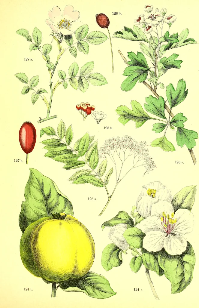 An illustration from Flore pittoresque de la France : anatomie, physiologie, classification, description des plantes indigènes et cultivées au point de vue de l'agriculture, de l'horticulture et de la sylviculture / publiée sous la direction de J. Rothschild., 1885, leaf 207