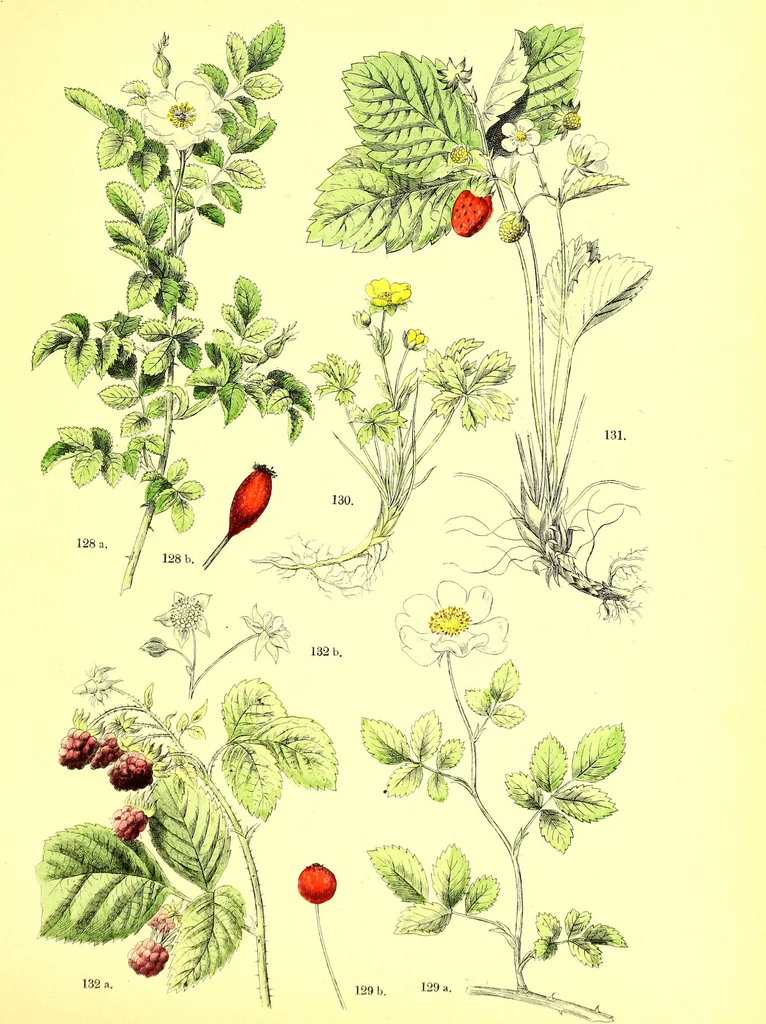 An illustration from Flore pittoresque de la France : anatomie, physiologie, classification, description des plantes indigènes et cultivées au point de vue de l'agriculture, de l'horticulture et de la sylviculture / publiée sous la direction de J. Rothschild., 1885, leaf 211