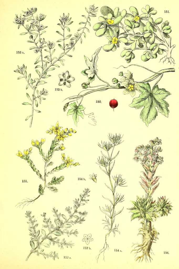 An illustration from Flore pittoresque de la France : anatomie, physiologie, classification, description des plantes indigènes et cultivées au point de vue de l'agriculture, de l'horticulture et de la sylviculture / publiée sous la direction de J. Rothschild., 1885, leaf 227