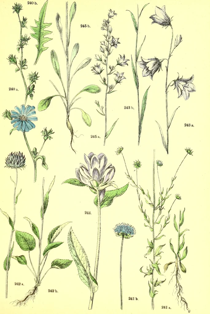 An illustration from Flore pittoresque de la France : anatomie, physiologie, classification, description des plantes indigènes et cultivées au point de vue de l'agriculture, de l'horticulture et de la sylviculture / publiée sous la direction de J. Rothschild., 1885, leaf 290