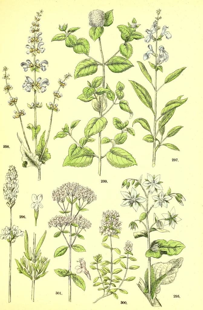 An illustration from Flore pittoresque de la France : anatomie, physiologie, classification, description des plantes indigènes et cultivées au point de vue de l'agriculture, de l'horticulture et de la sylviculture / publiée sous la direction de J. Rothschild., 1885, leaf 330