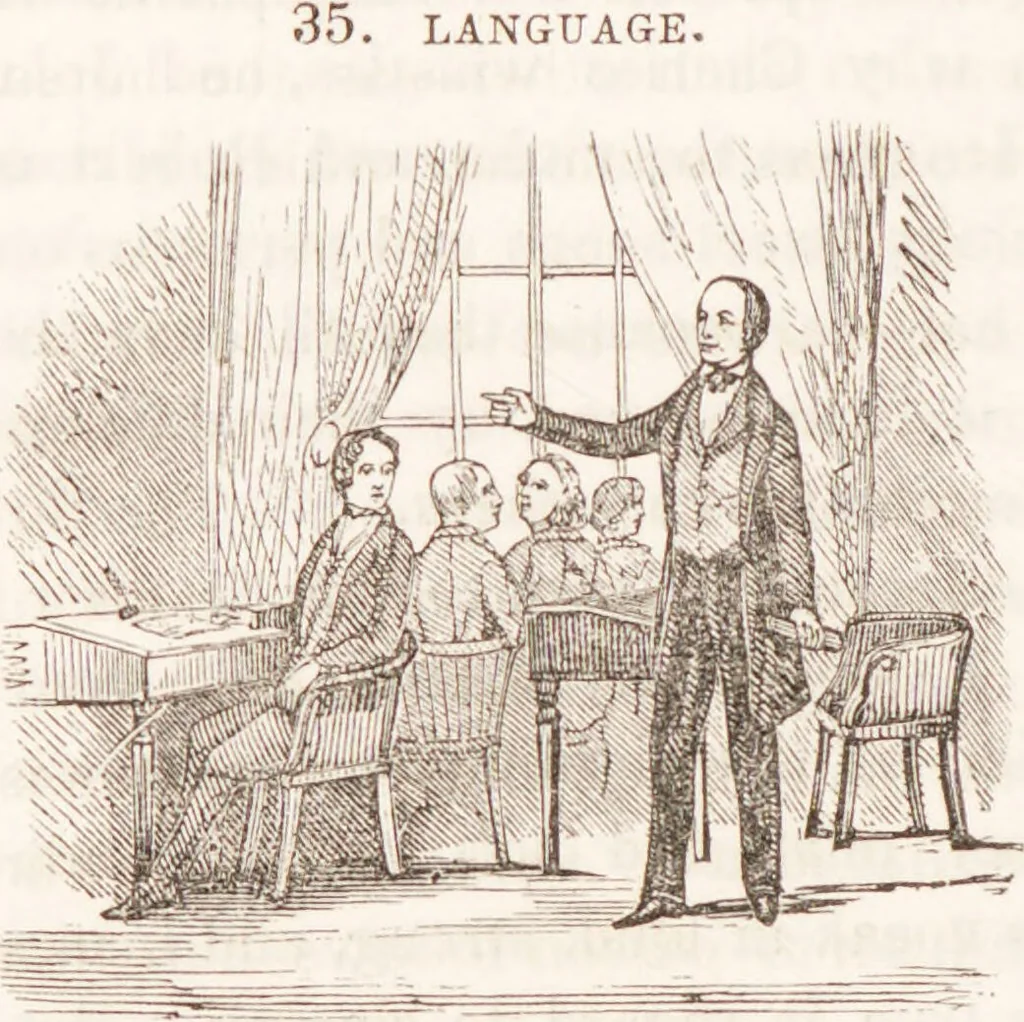 An illustration from Familiar lessons on physiology and phrenology : for children and youth in two volumes / by L.N. Fowler., 1860, leaf 270