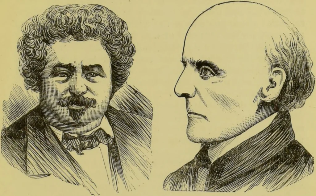 An illustration from The modern self-instructor in phrenology, physiology & physiognomy, or, The people's hand-book of human nature : containing a view of the moral and theological bearing of the science of phrenology / by Gustavus Cohen., 1889, leaf 107