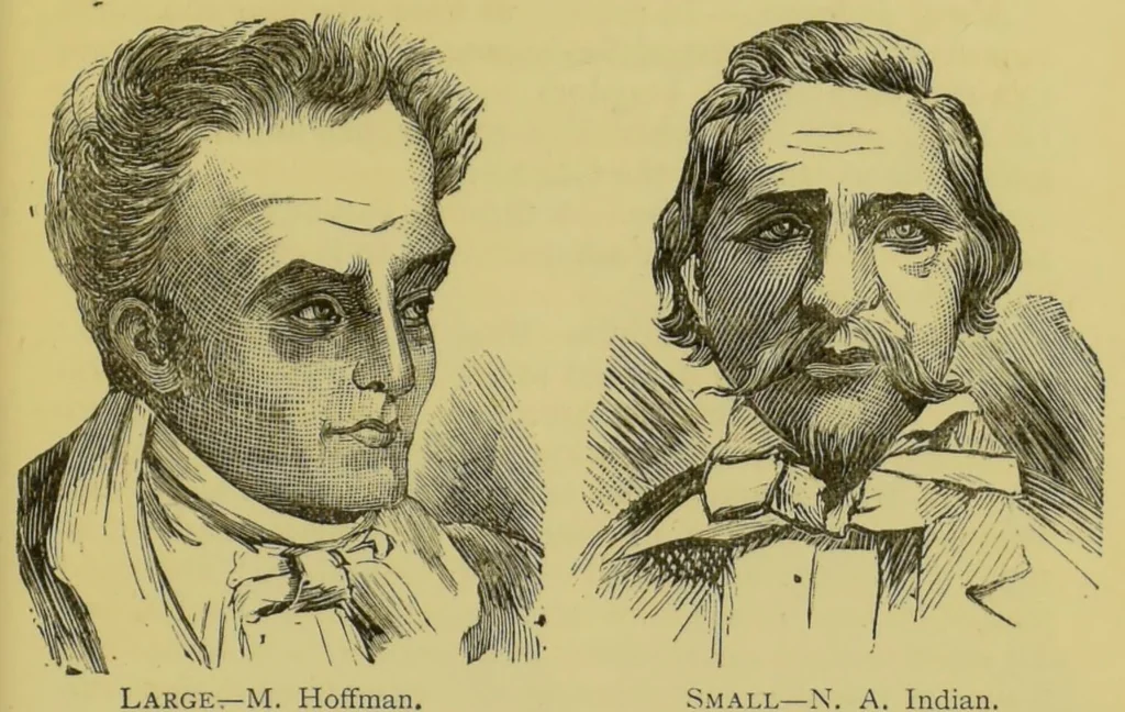 An illustration from The modern self-instructor in phrenology, physiology & physiognomy, or, The people's hand-book of human nature : containing a view of the moral and theological bearing of the science of phrenology / by Gustavus Cohen., 1889, leaf 129