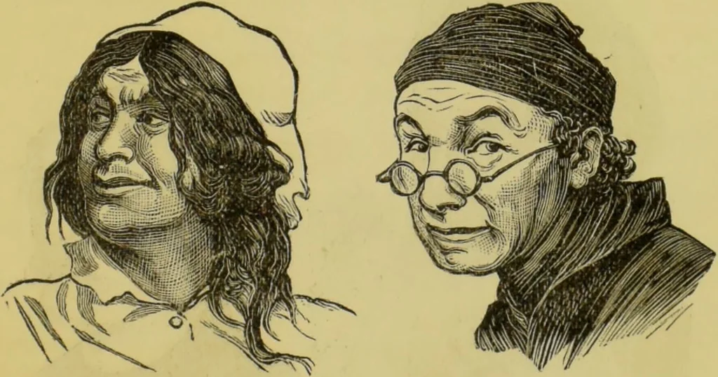 An illustration from The modern self-instructor in phrenology, physiology & physiognomy, or, The people's hand-book of human nature : containing a view of the moral and theological bearing of the science of phrenology / by Gustavus Cohen., 1889, leaf 149