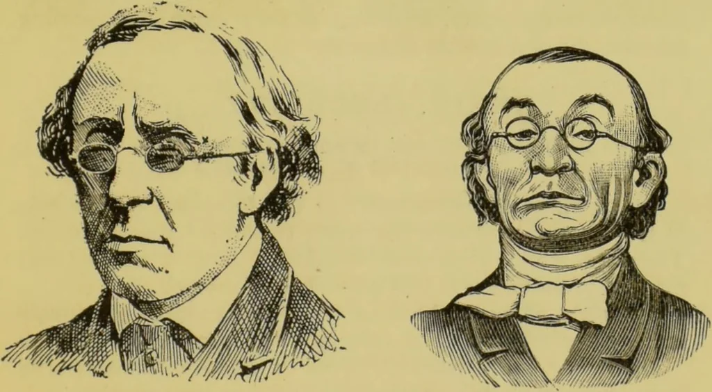 An illustration from The modern self-instructor in phrenology, physiology & physiognomy, or, The people's hand-book of human nature : containing a view of the moral and theological bearing of the science of phrenology / by Gustavus Cohen., 1889, leaf 153