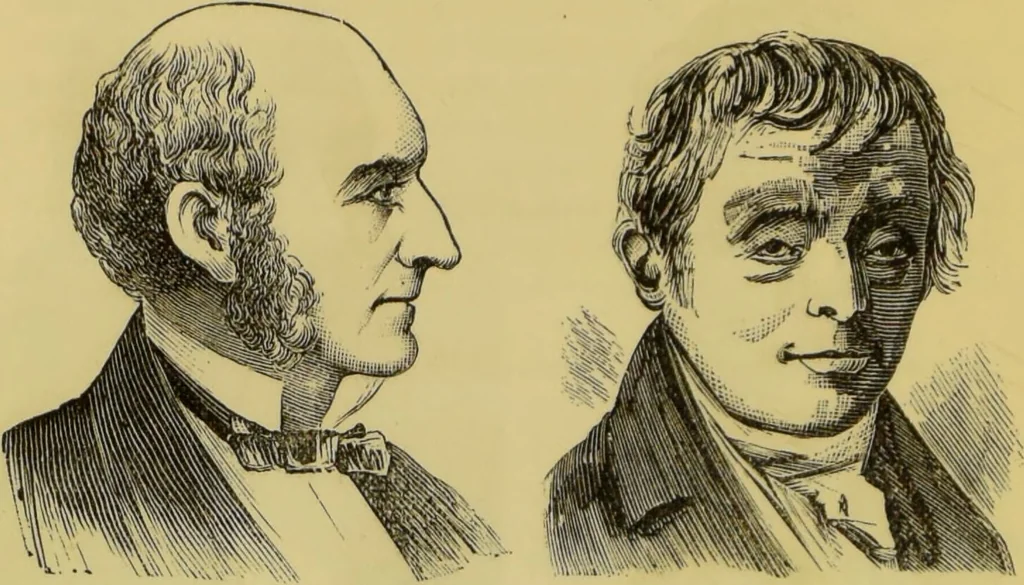 An illustration from The modern self-instructor in phrenology, physiology & physiognomy, or, The people's hand-book of human nature : containing a view of the moral and theological bearing of the science of phrenology / by Gustavus Cohen., 1889, leaf 156